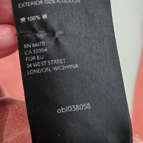 Free People Size S Cotton Platoon Cargo Pants In Red Rust Elastic Waistband - Picture 13 of 16